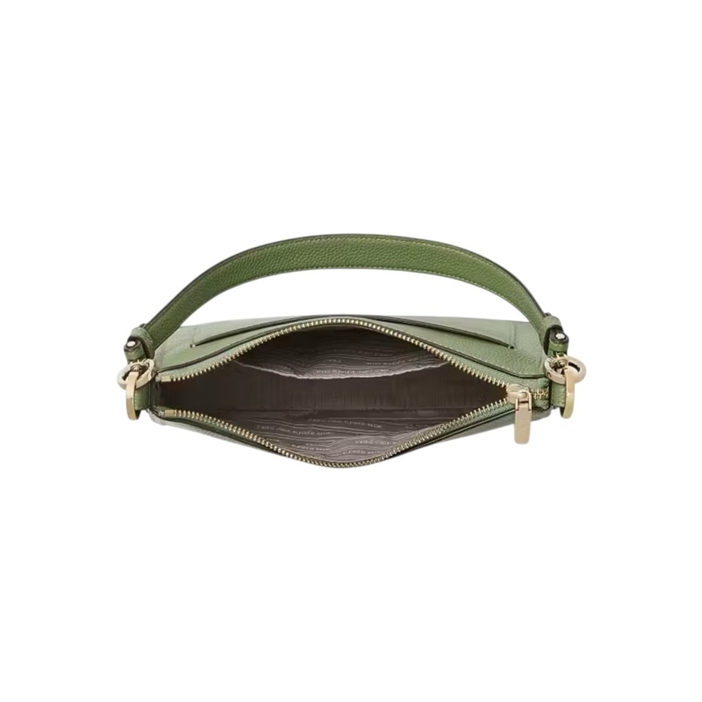 Kate Spade Sage Green Pebbled Leather Medium Shoulder Bag - Picture 3 of 7